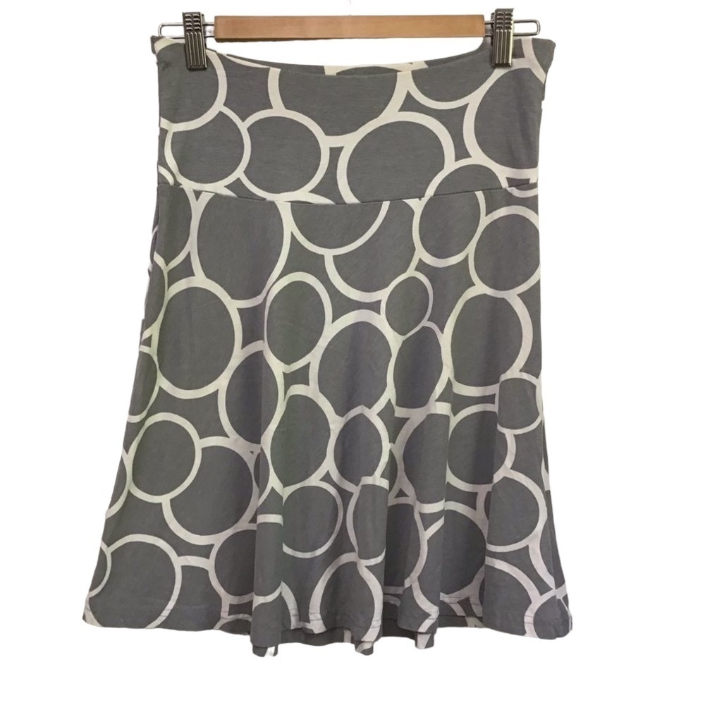 H&m grey white jersey skirt size 4
